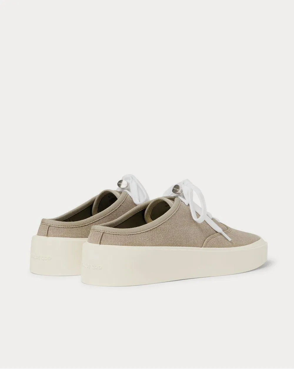 101 Canvas Backless  Taupe low top sneakers