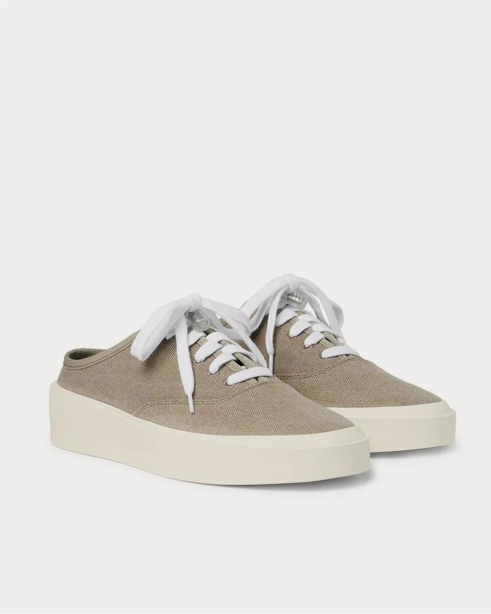 101 Canvas Backless  Taupe low top sneakers