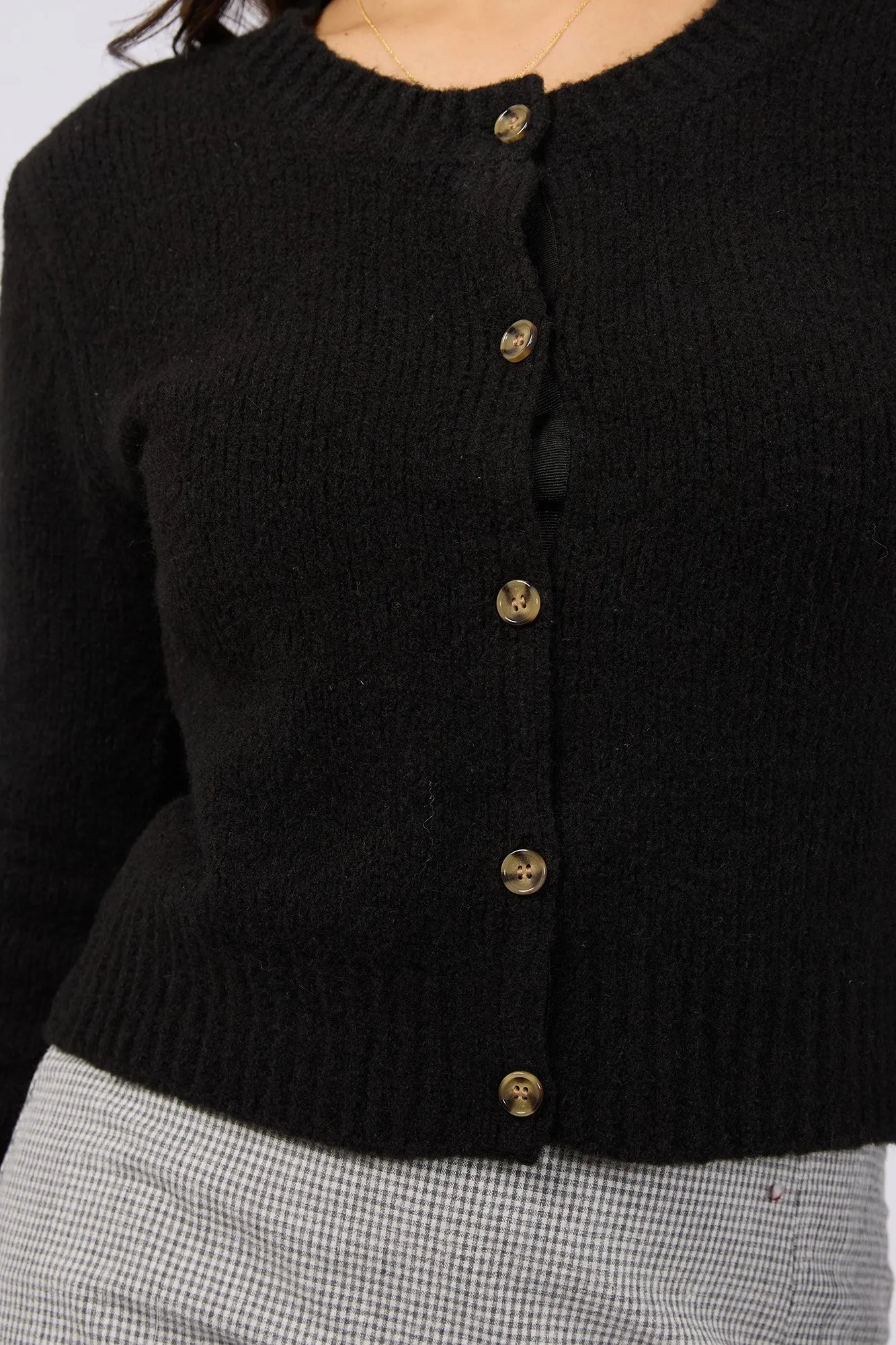 All About Eve Claude Cardigan Black