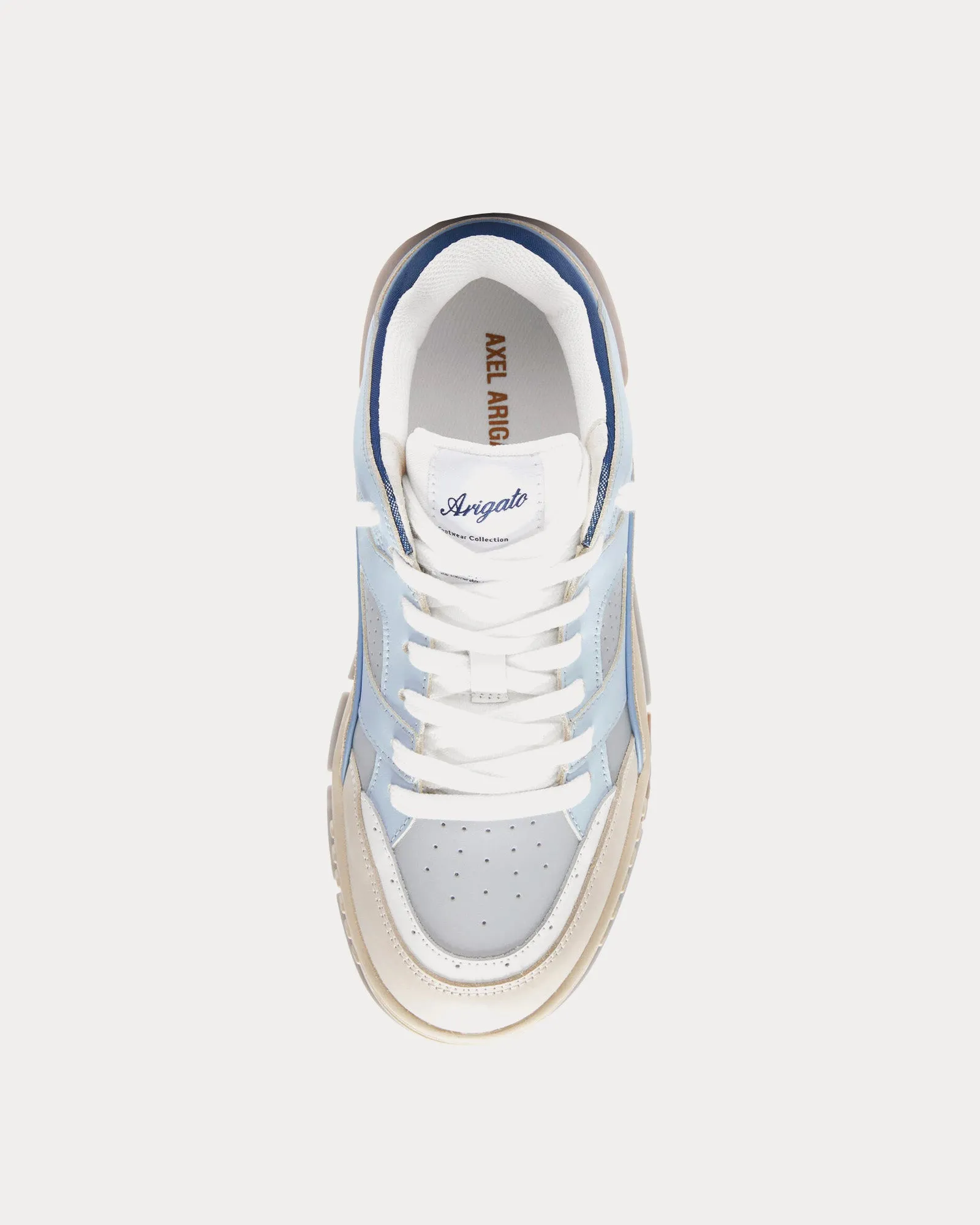 Area Lo Light Grey / Light Blue Low Top Sneakers