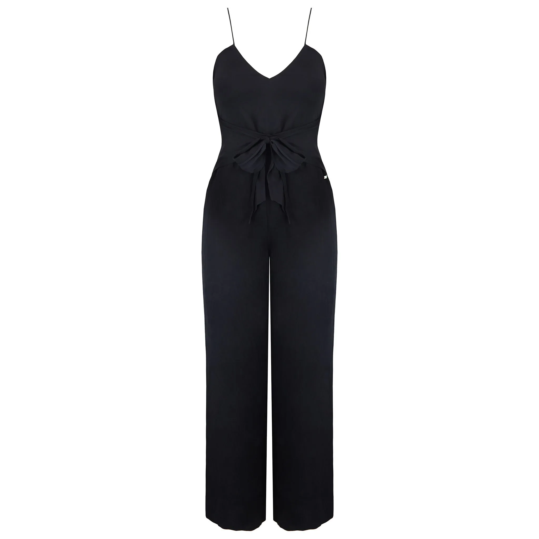 Armani Exchange Womens Navy Blue Jumpsuit