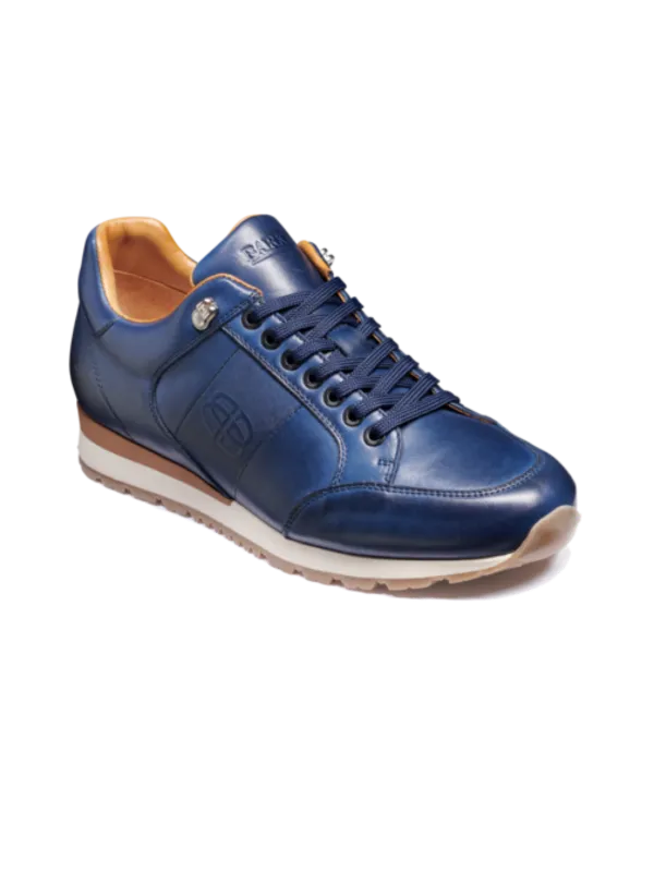Barker Navy Calf Leather  Sneaker