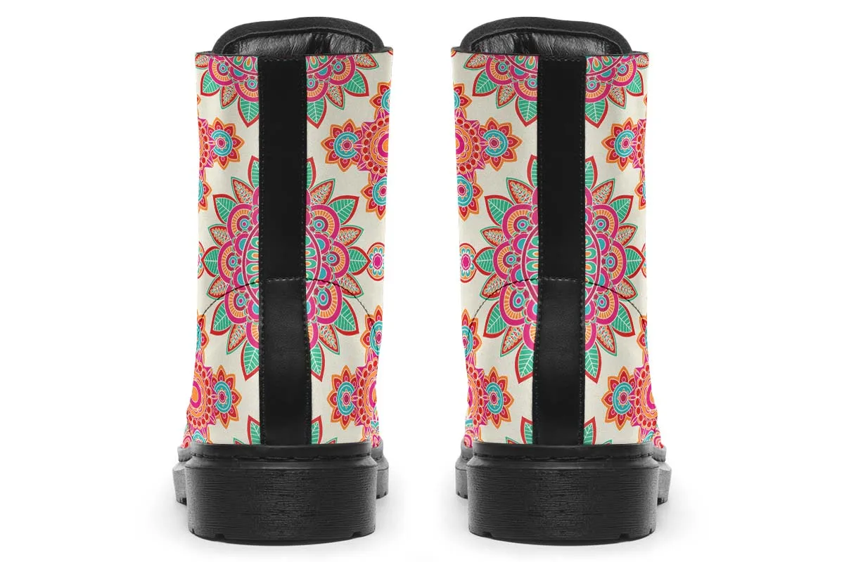 Bohemian Flower Pattern Boots