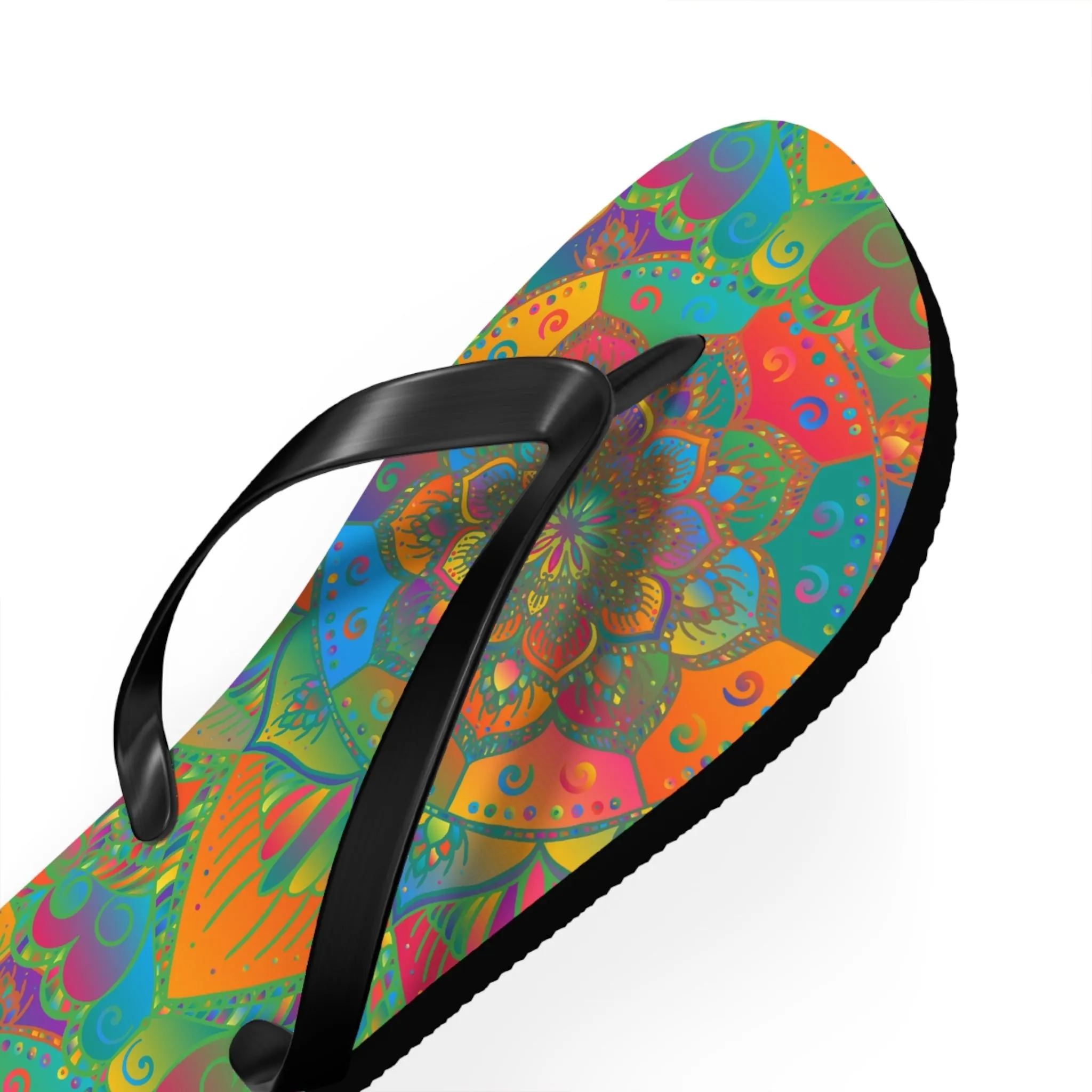Bohemian Mandala Beach Flip Flops
