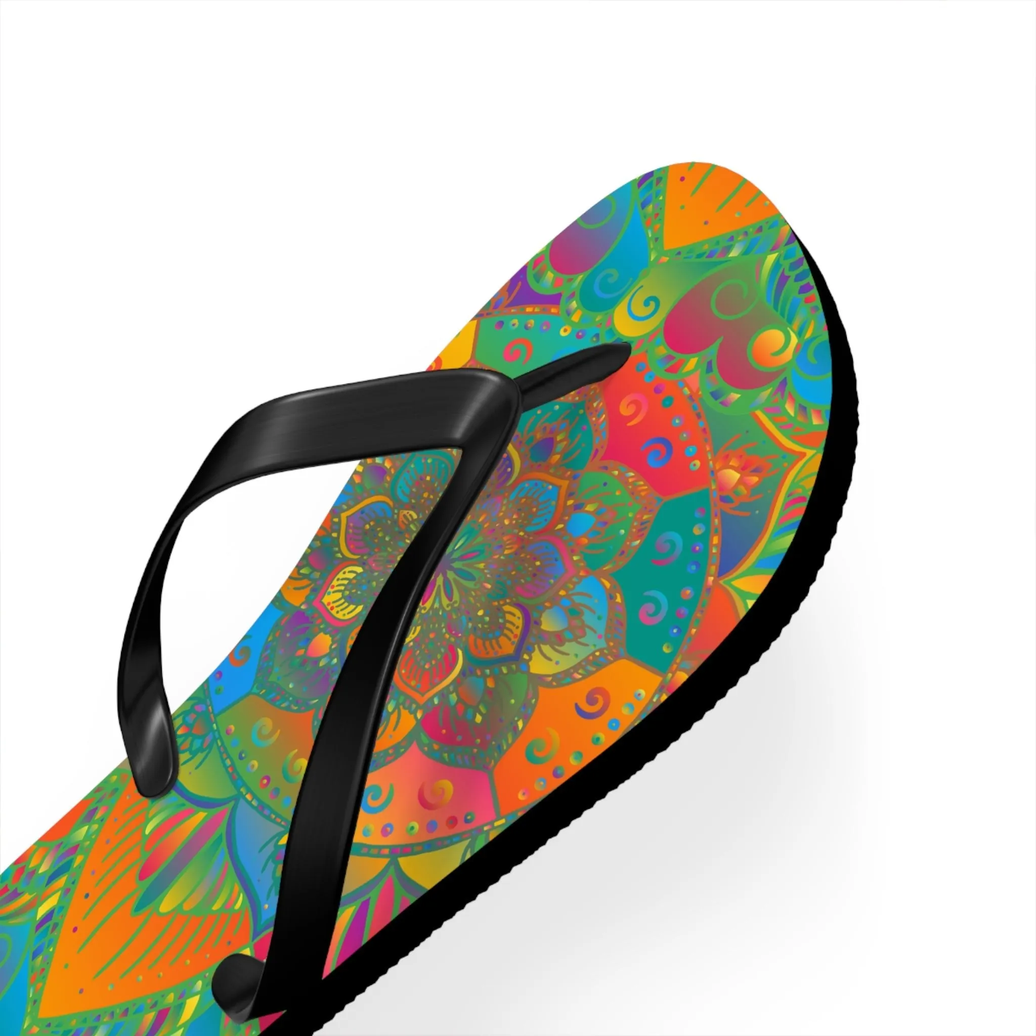 Bohemian Mandala Beach Flip Flops