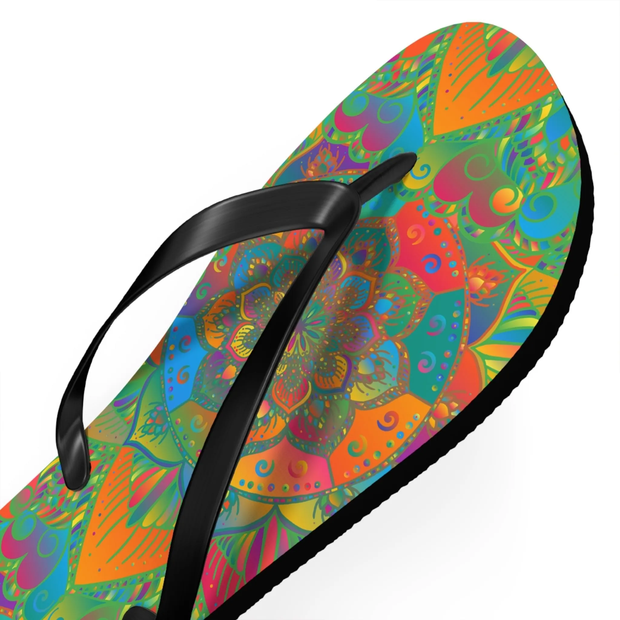 Bohemian Mandala Beach Flip Flops