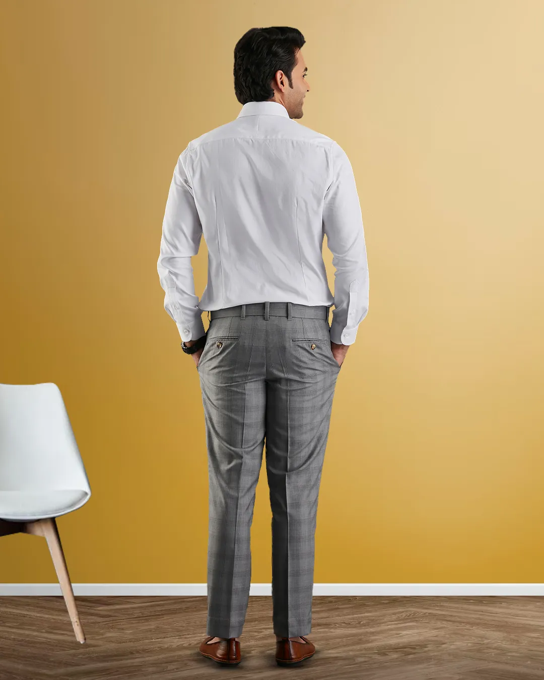 Brembana 2-Ply Giza White Hampton Twill Shirt