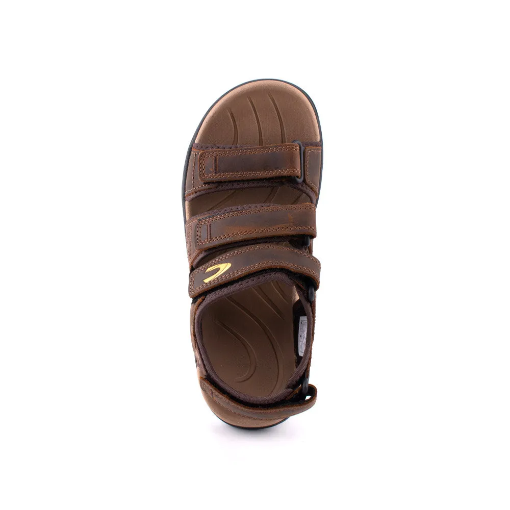camel active Leather Easy Strap Sandals Men Coffee JAXON 892407-WA2SV-33 COFFEE
