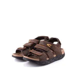 camel active Leather Easy Strap Sandals Men Coffee JAXON 892407-WA2SV-33 COFFEE
