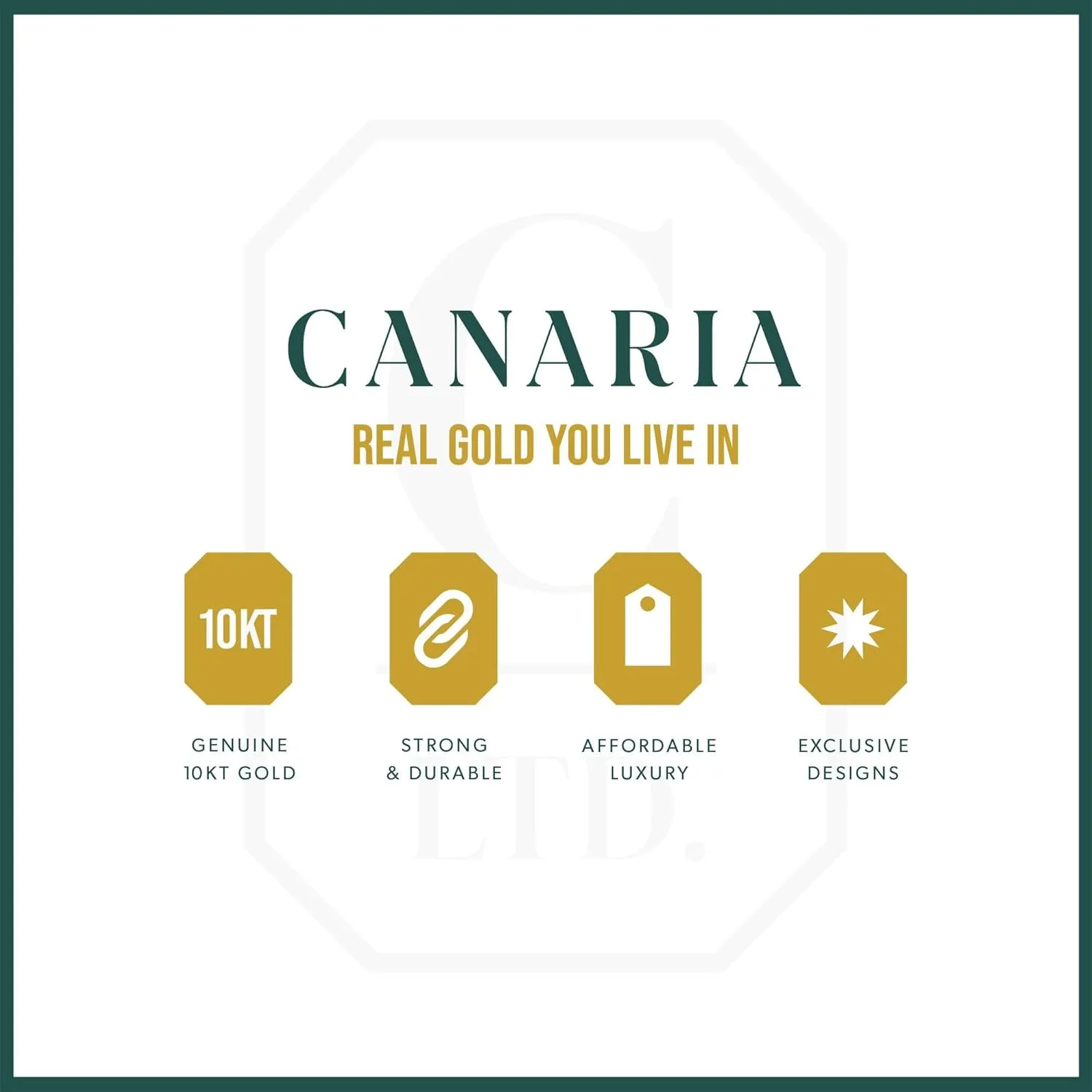 Canaria 10kt Yellow Gold Polished Ring