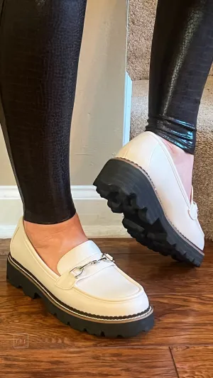 Corkys Brownie Points Loafers in Ivory