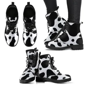 Cow Pattern Martin Boots for Women and Men