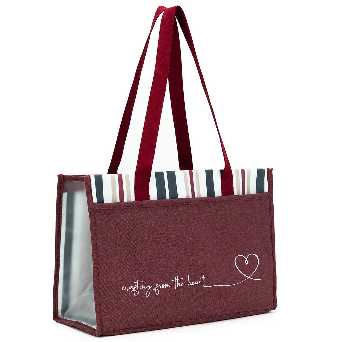 della Q Chicken Boots Project Bag - *Linen - Wine