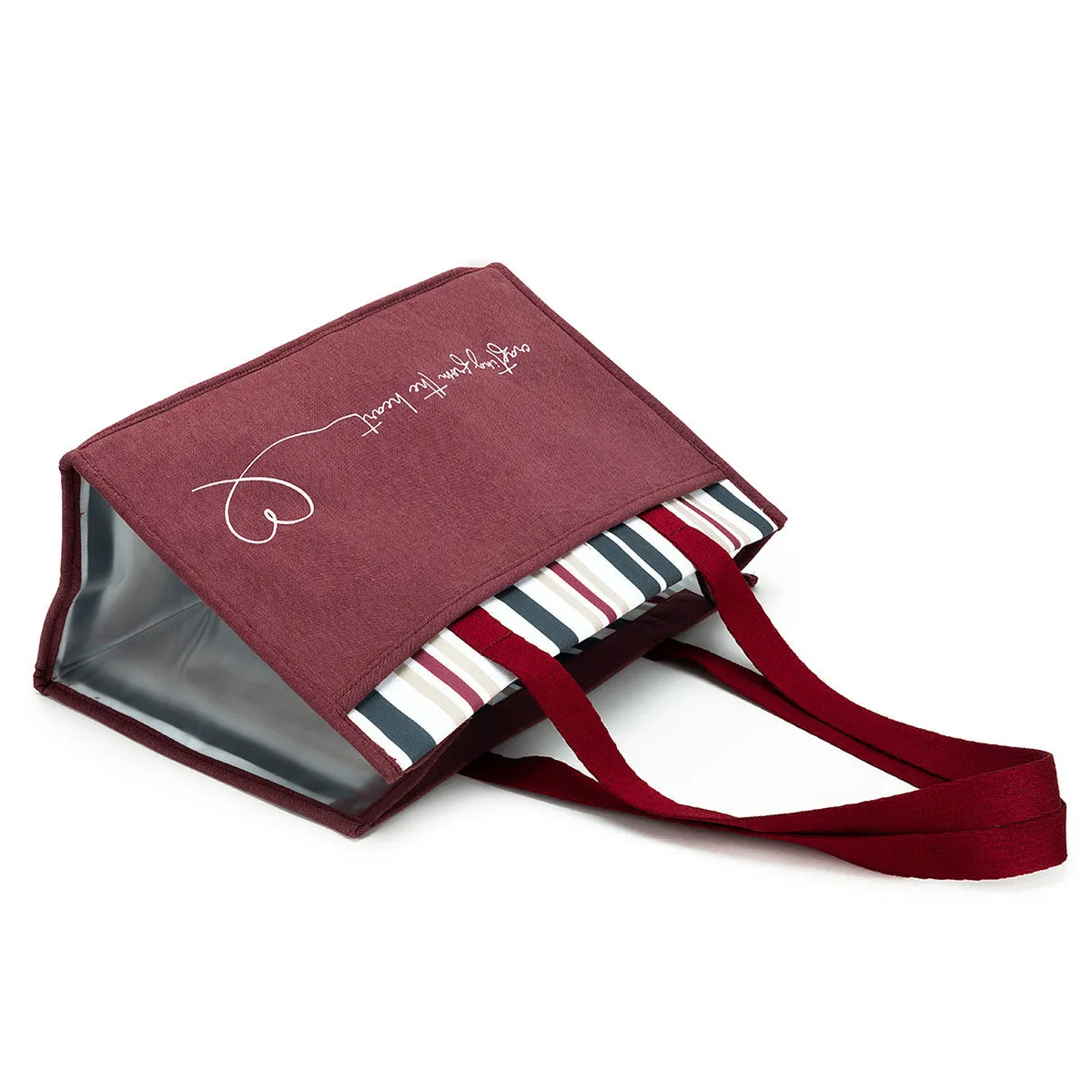 della Q Chicken Boots Project Bag - *Linen - Wine