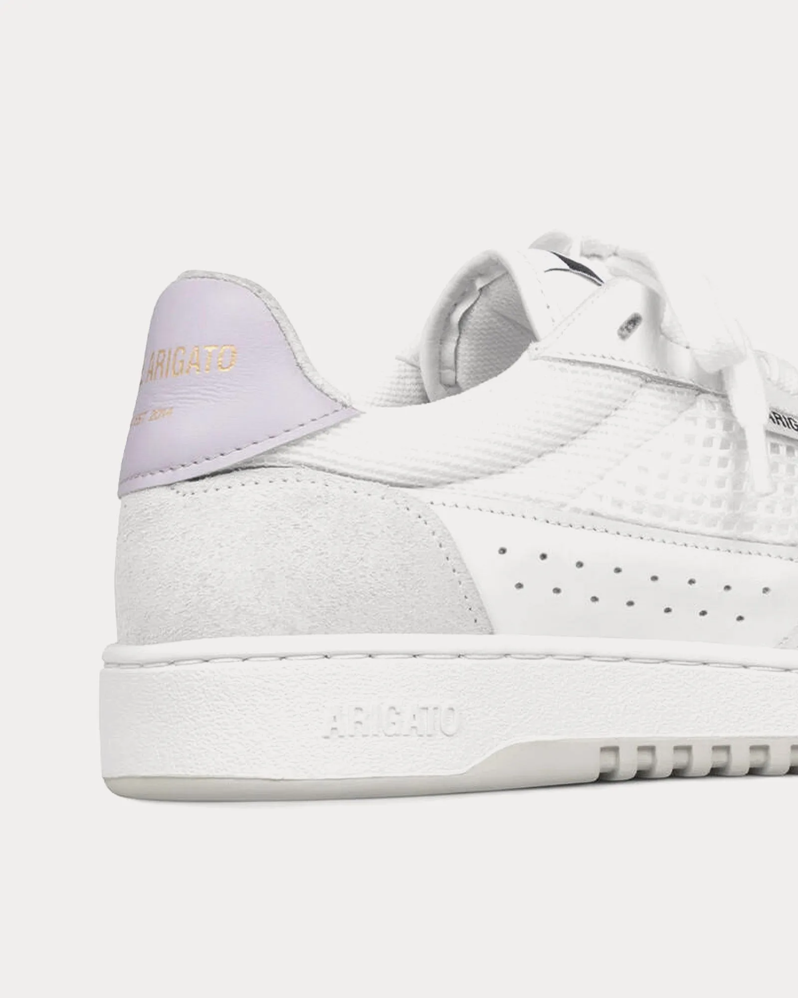 Dice Deuce White / Lilac Low Top Sneakers
