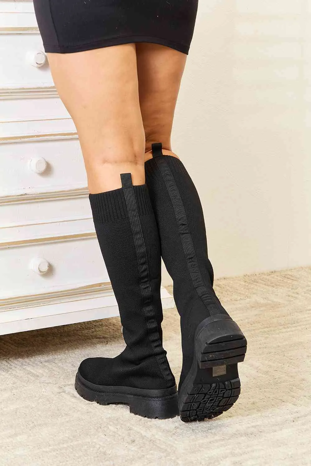 DIVA Knee High Sock Boots