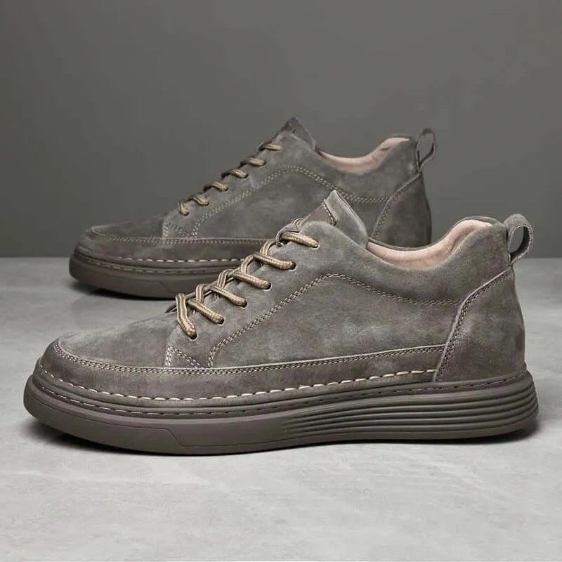 Durable Genuine Leather Men's Shoes with Comfortable Insole