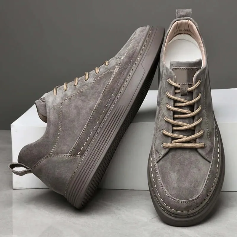 Durable Genuine Leather Men's Shoes with Comfortable Insole