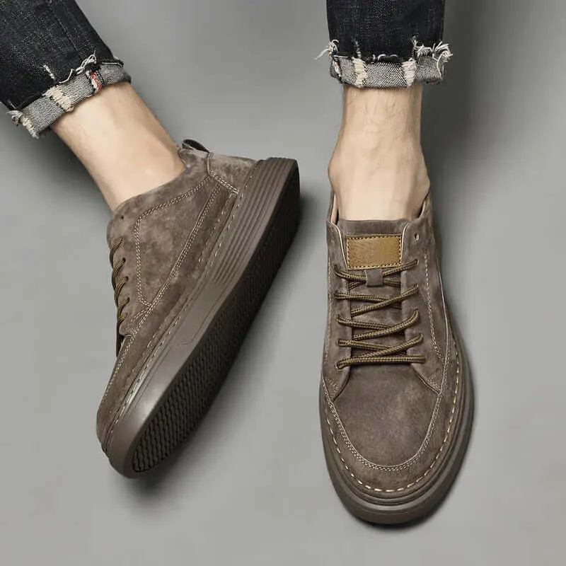 Durable Genuine Leather Men's Shoes with Comfortable Insole