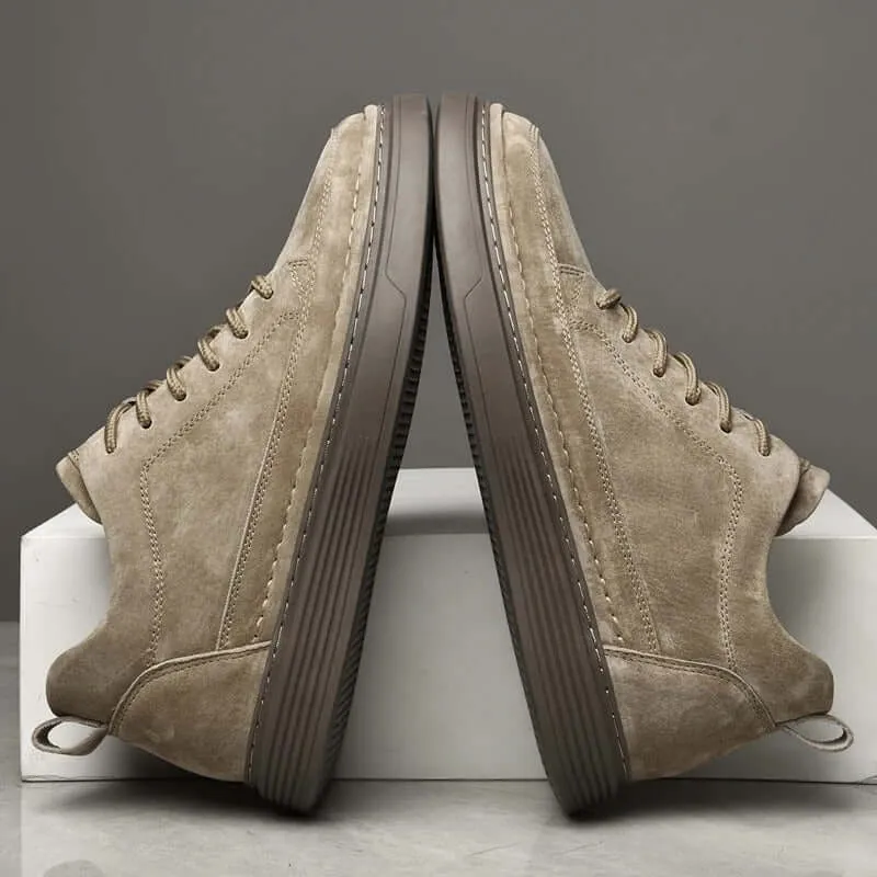 Durable Genuine Leather Men's Shoes with Comfortable Insole