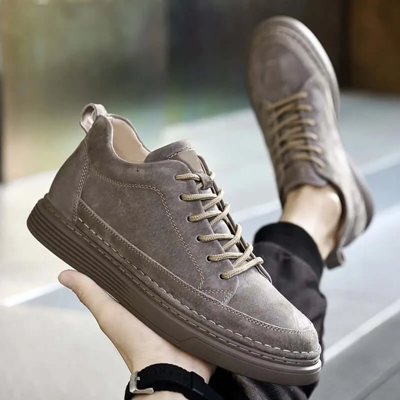 Durable Genuine Leather Men's Shoes with Comfortable Insole