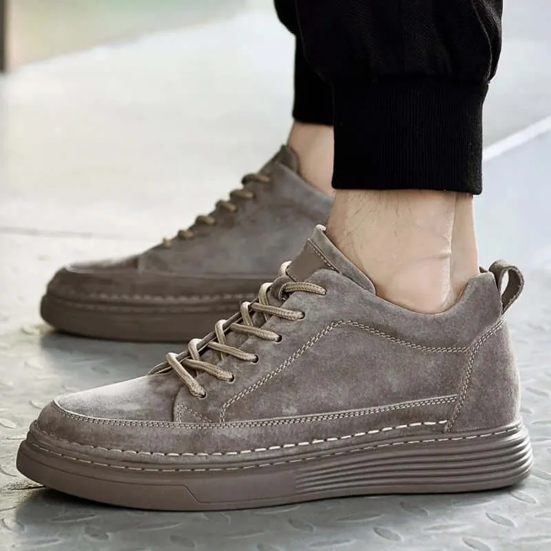 Durable Genuine Leather Men's Shoes with Comfortable Insole