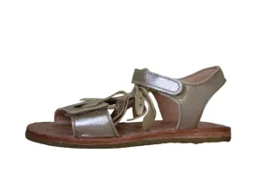 EASY PEASY GIRLS GOLD LEATHER FAFA SANDALS EU 25 UK 7.5