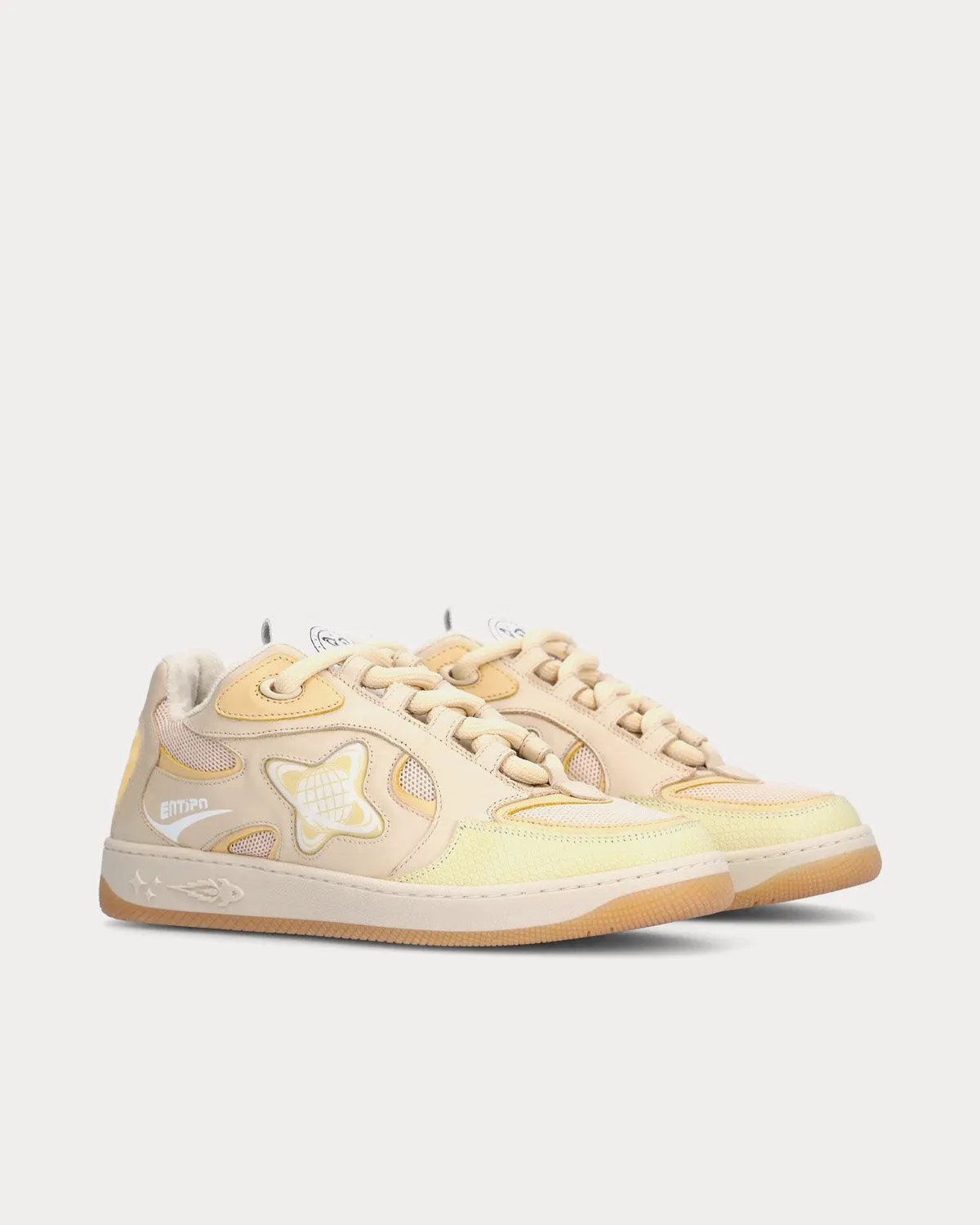 EJ Skate Planet Beige Low Top Sneakers