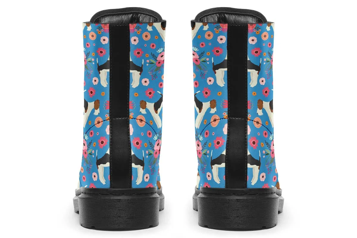 Fox Terrier Flower Boots