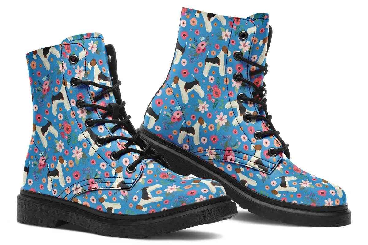 Fox Terrier Flower Boots