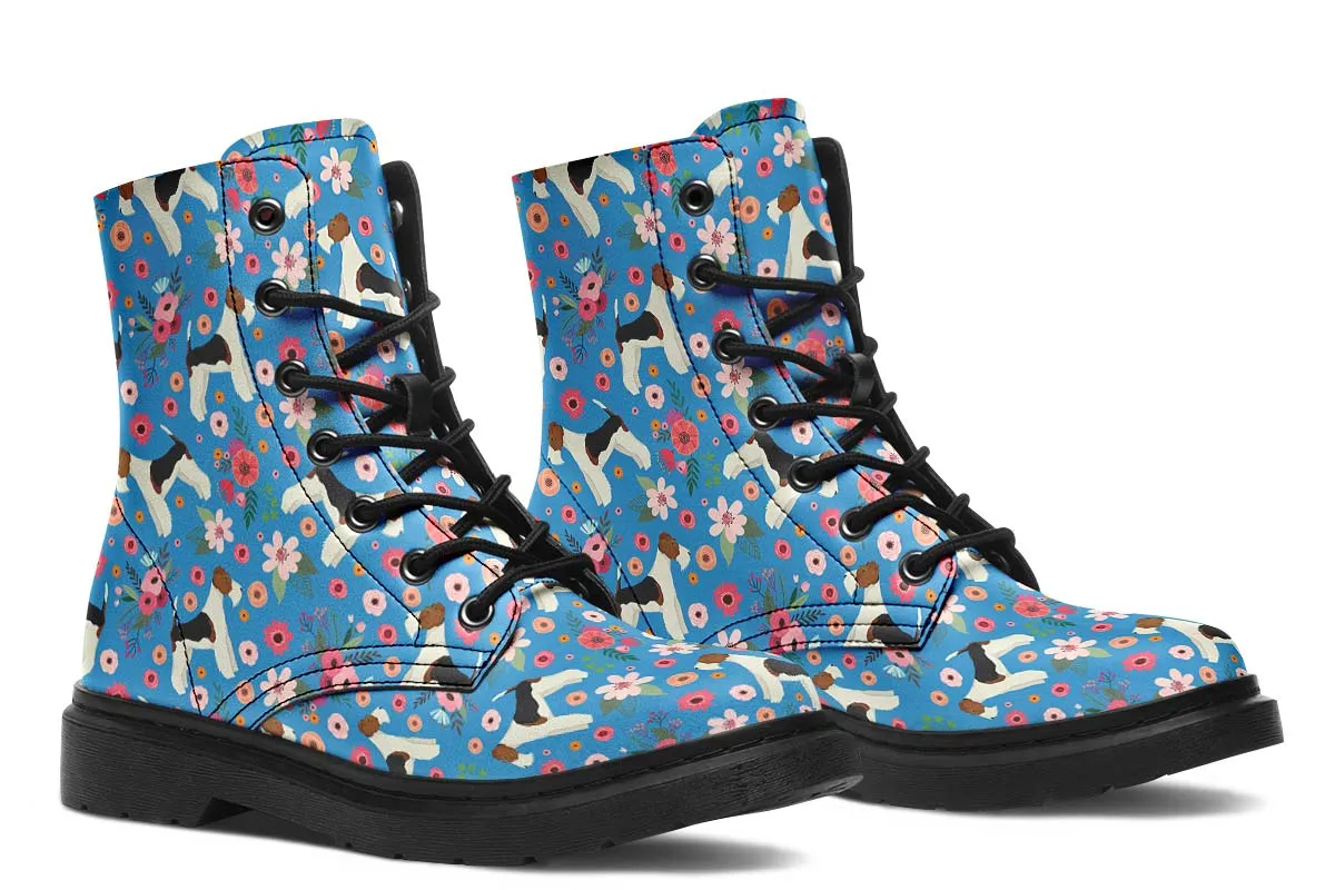 Fox Terrier Flower Boots