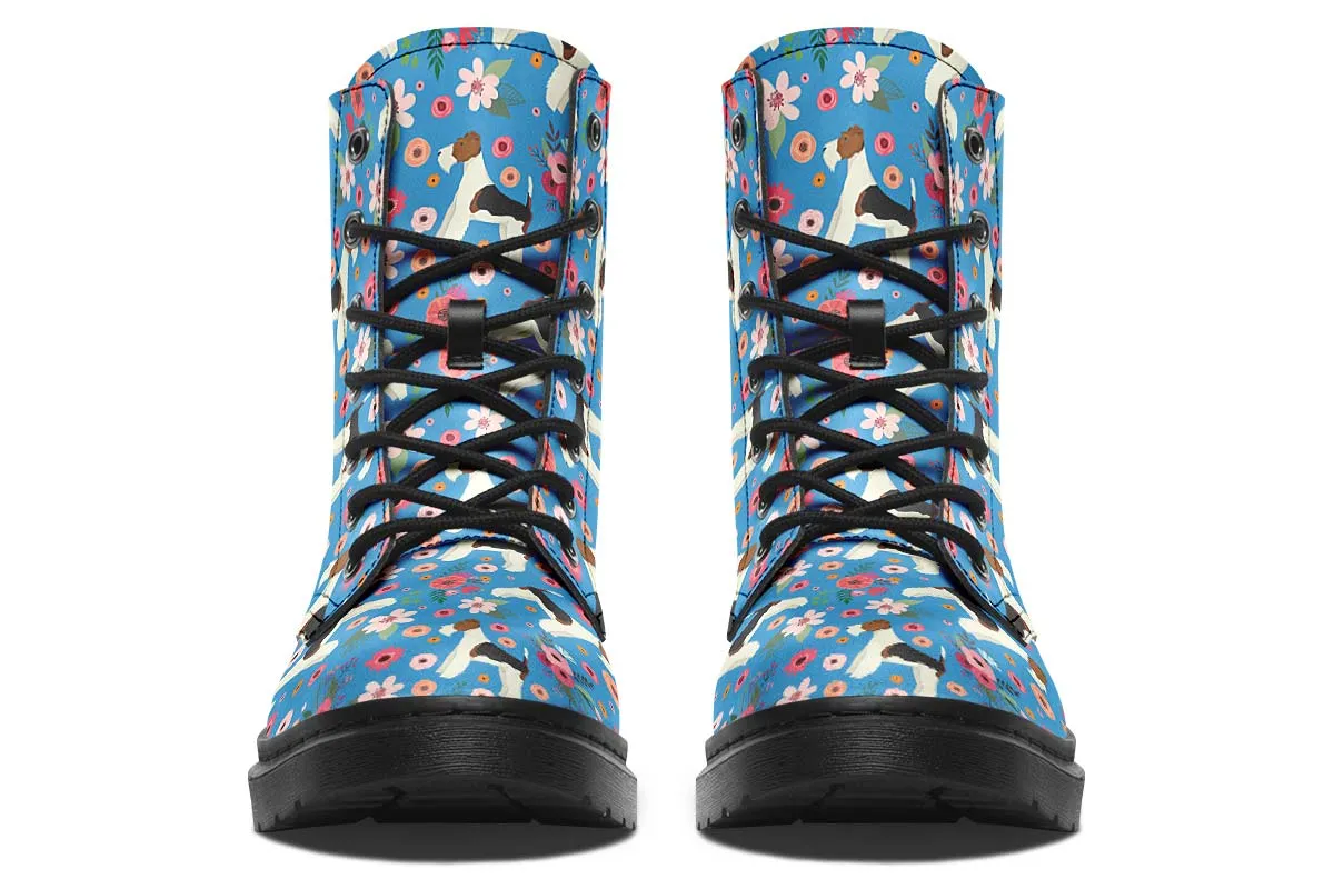 Fox Terrier Flower Boots