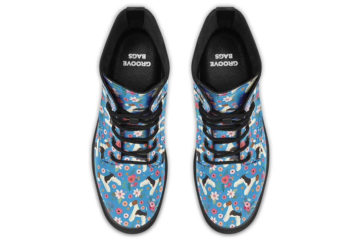 Fox Terrier Flower Boots