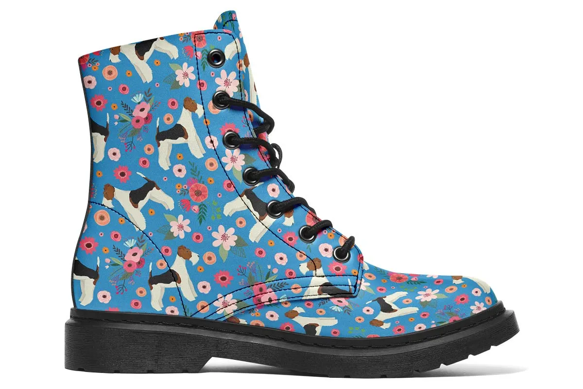 Fox Terrier Flower Boots