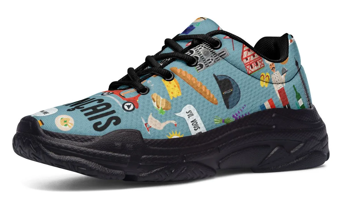 French Teacher Chunky Sneakers