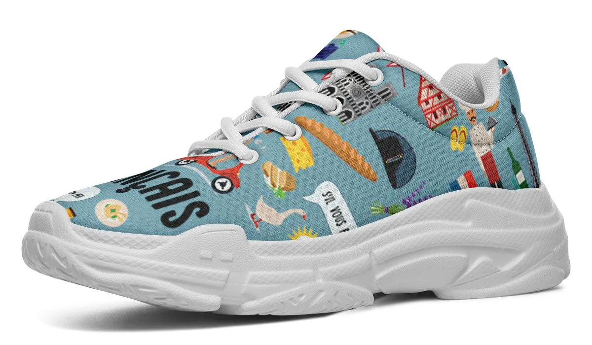French Teacher Chunky Sneakers