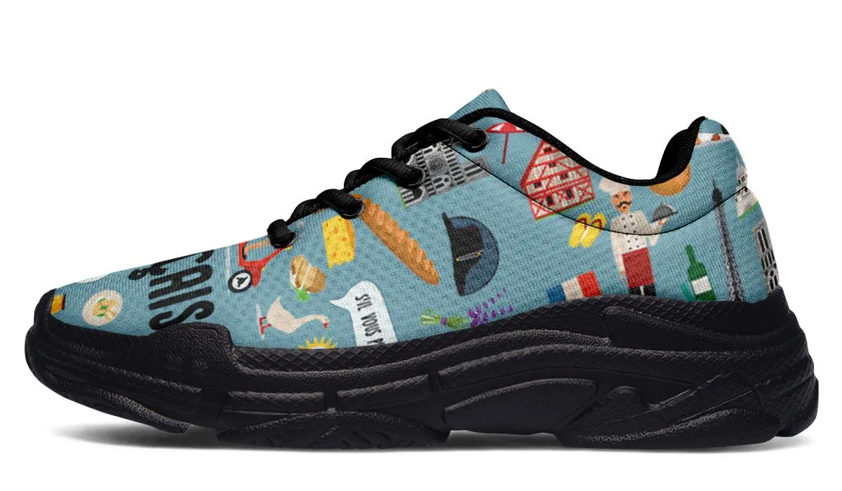 French Teacher Chunky Sneakers