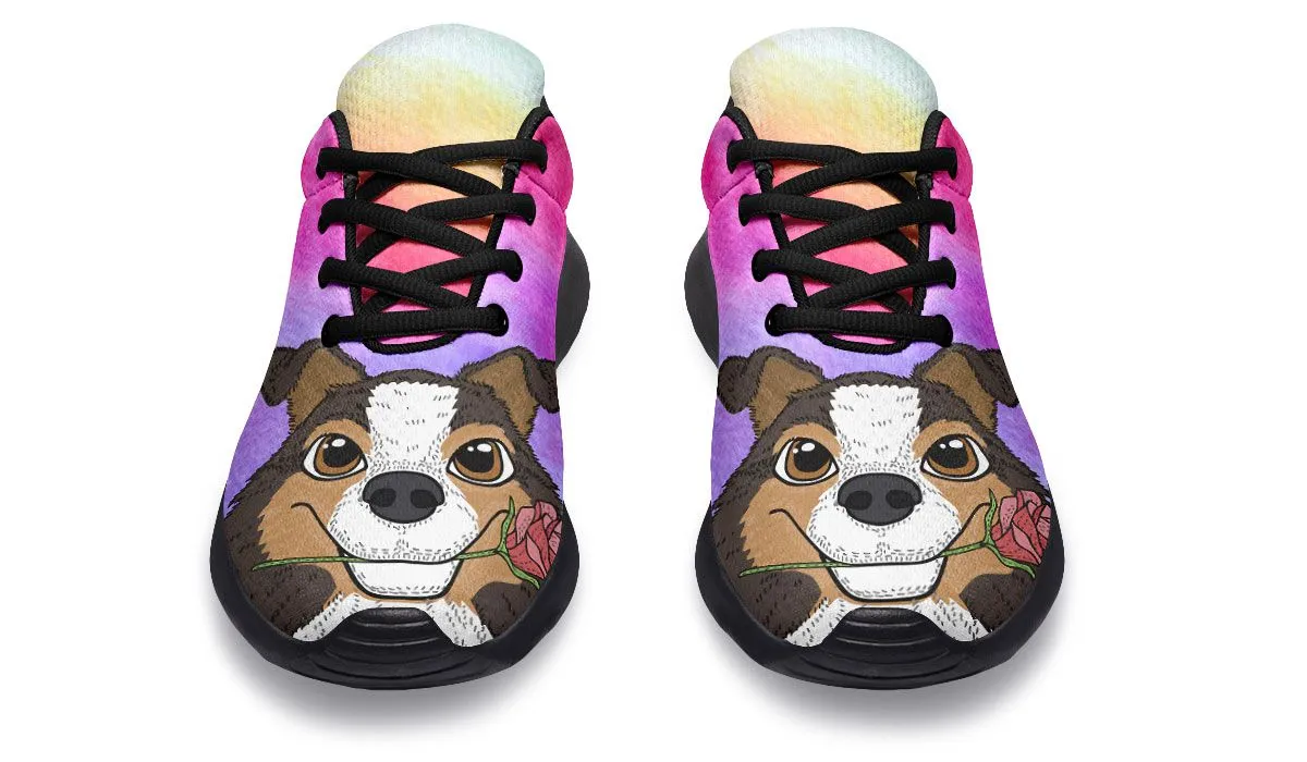 Fun Floral Sheltie Sneakers