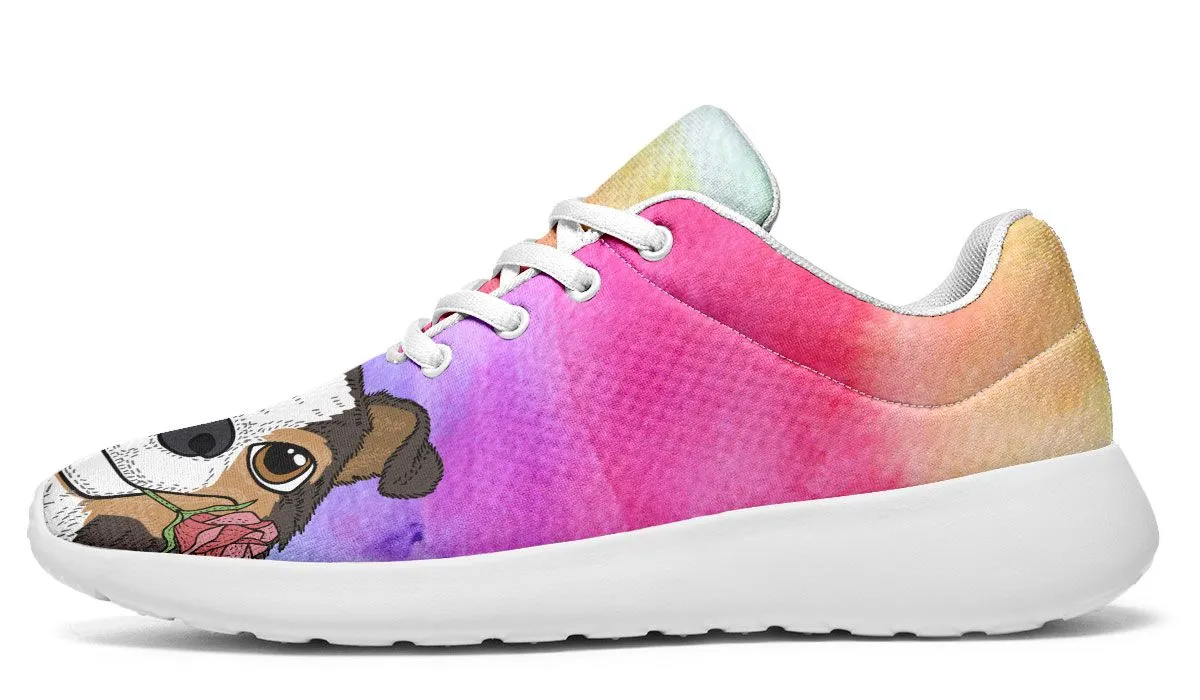 Fun Floral Sheltie Sneakers