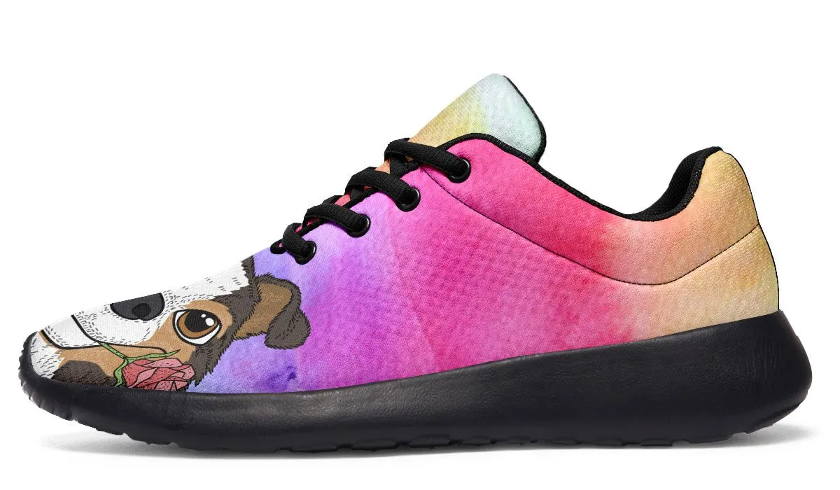Fun Floral Sheltie Sneakers