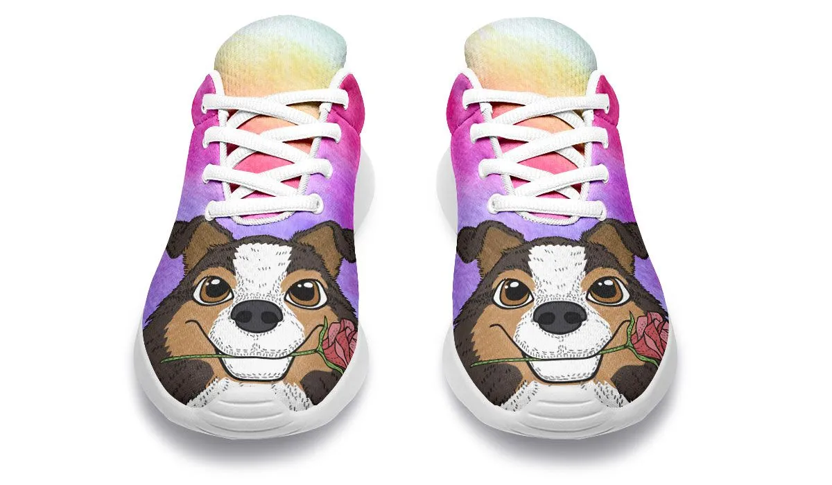 Fun Floral Sheltie Sneakers