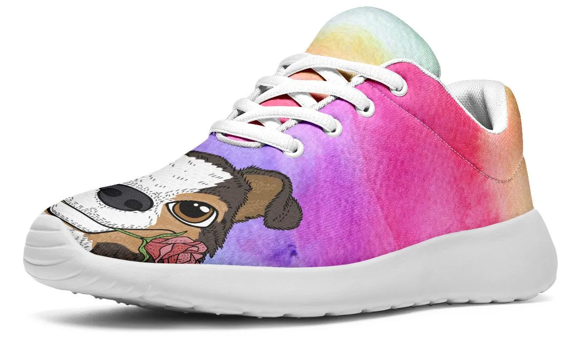 Fun Floral Sheltie Sneakers