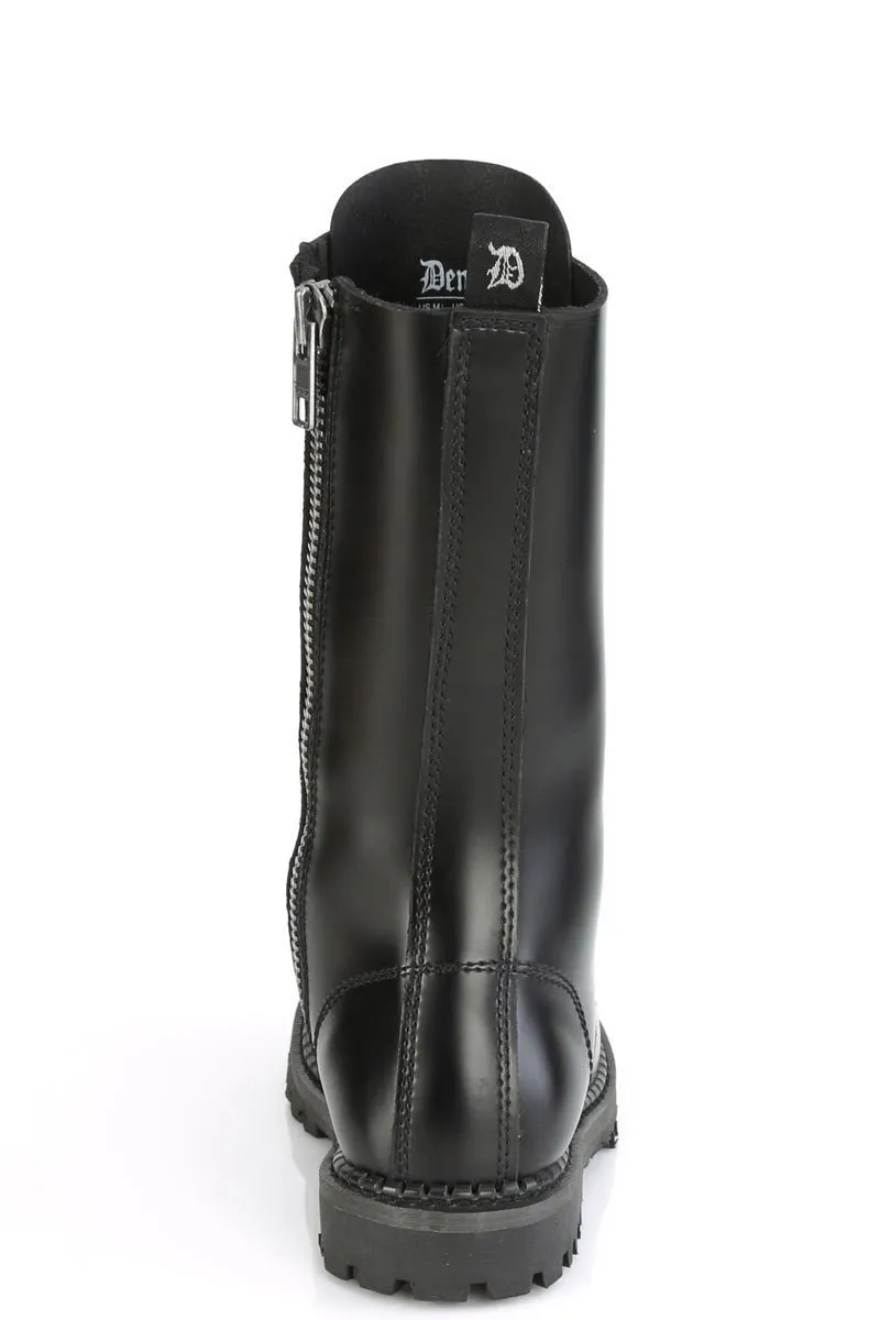 Graveyard Dirt Steel Toe Leather Combat Boots [RIOT-14 BLE]
