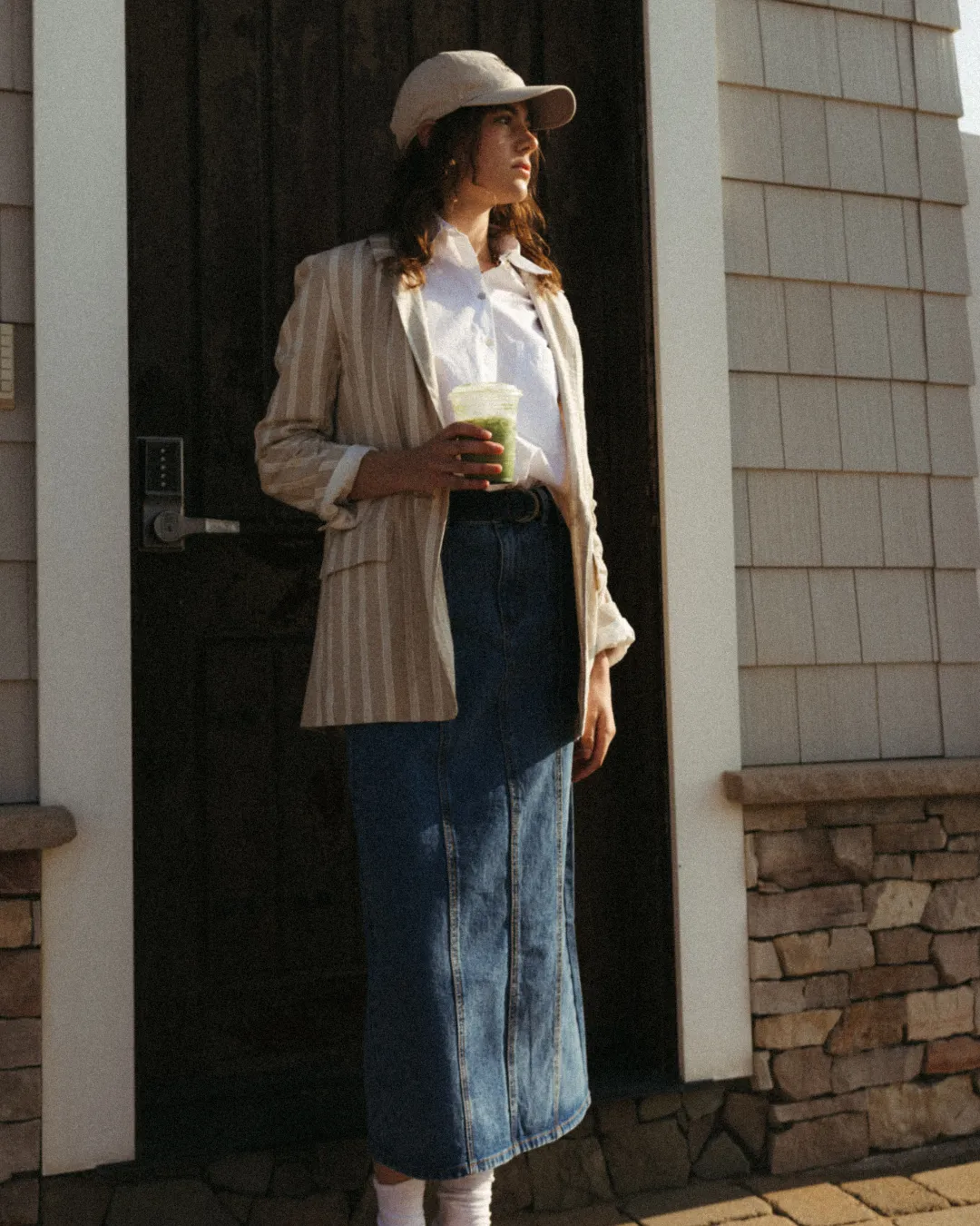 hd looped belted skirt