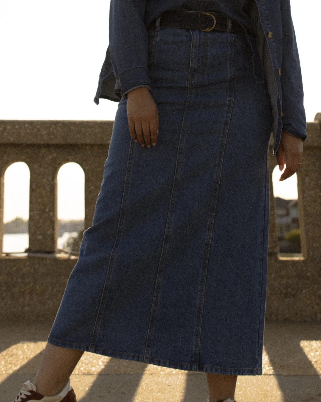 hd looped belted skirt