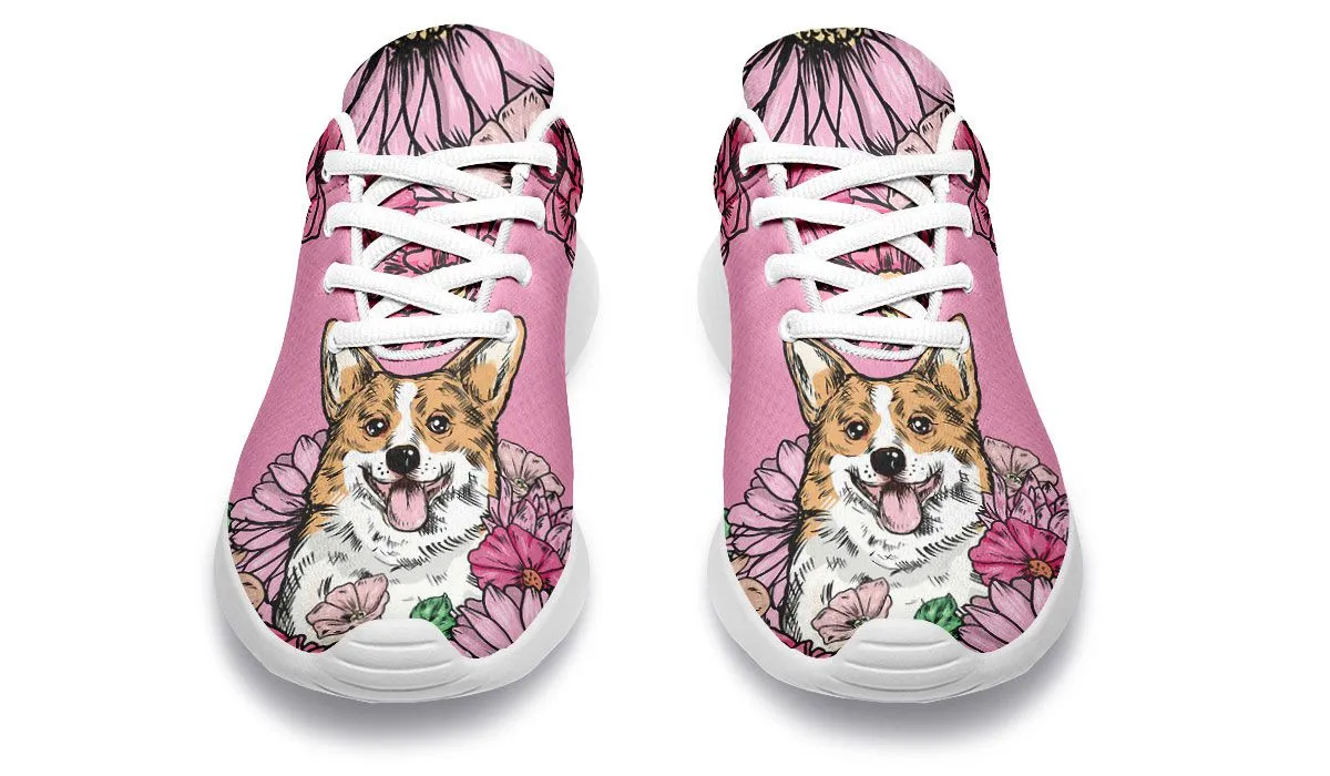 Illustrated Corgi Sneakers