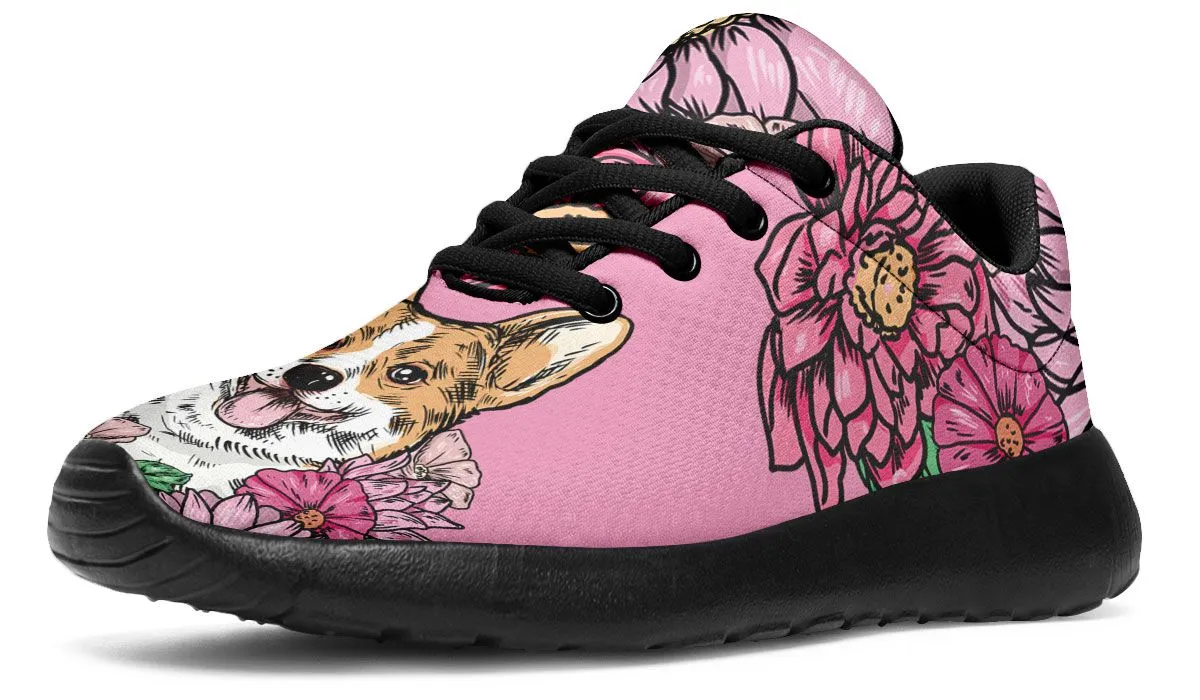 Illustrated Corgi Sneakers