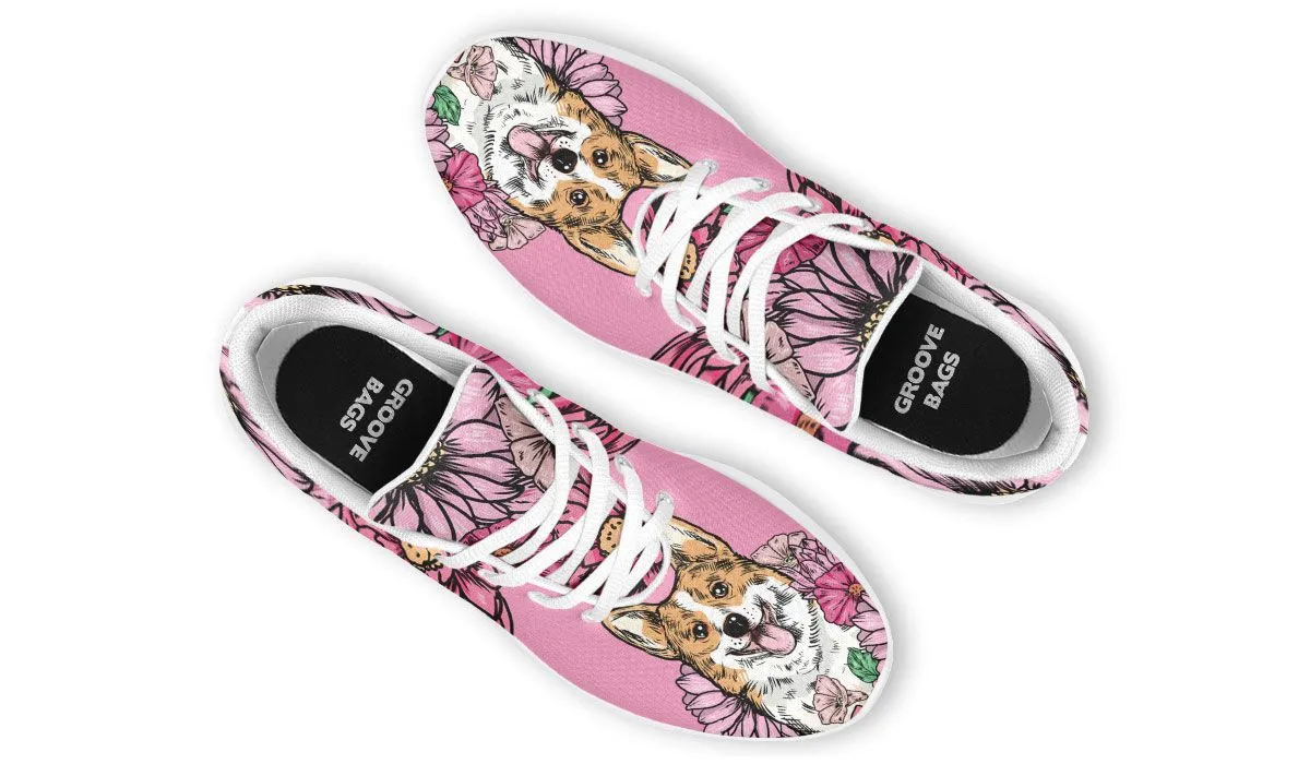 Illustrated Corgi Sneakers