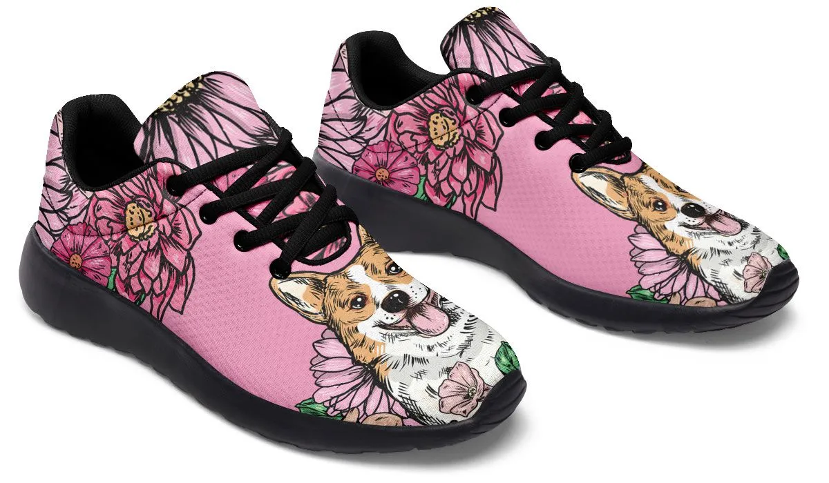 Illustrated Corgi Sneakers
