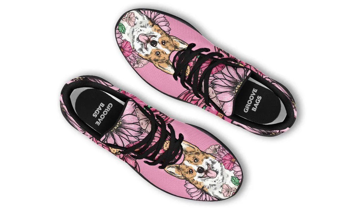 Illustrated Corgi Sneakers